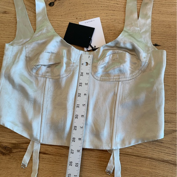 Zara Lingerie Bralette Corset Taupe Women’s Medium NWT - Picture 4 of 10